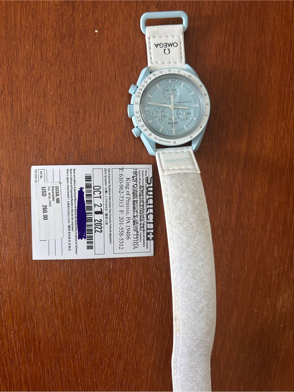 OMEGA X Swatch Speedmaster MoonSwatch Uranus - Picture 7 of 9